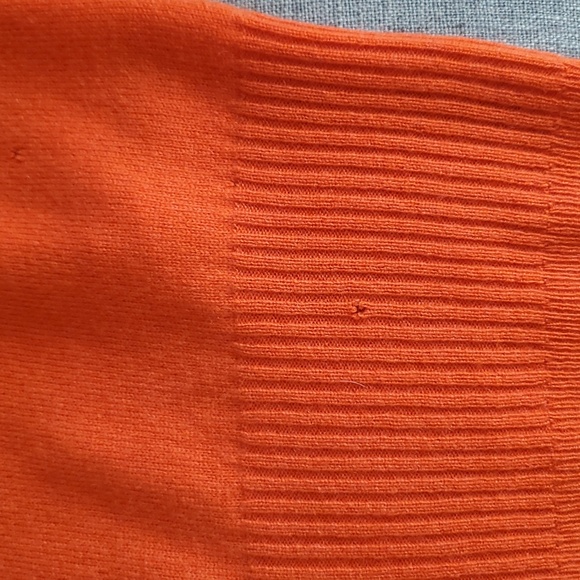 J crew cashmere orange  sweater size S - Picture 11 of 16